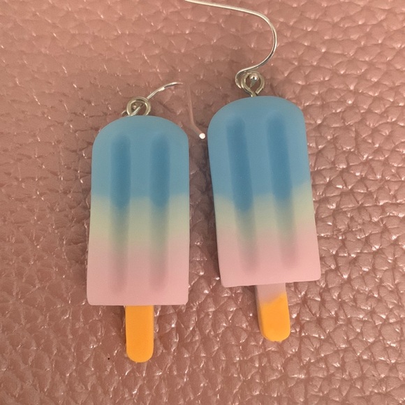 kitchy Jewelry - Pinup style Popsicle earrings on Sterling silver hook